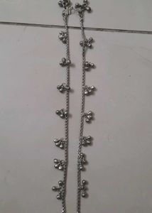 Silver Anklets with Bells