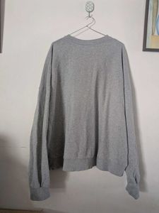 UNISEX Grey Graphic Print Sweatshirt