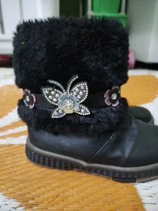 Kids Black Boots