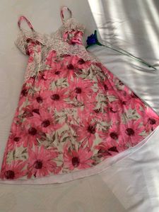 Floral Lace Trim Nightgown