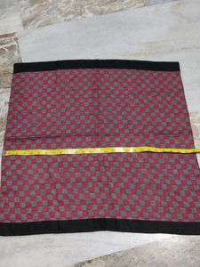 Red & Grey Checked scarf