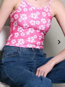 Vibrant Floral Print Tank Top