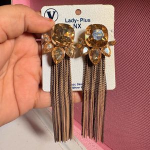 Sparkling Chandelier Tassel Earrings