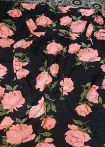 300 Coins Off .. Floral Black Dress