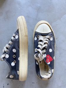 SALE:- Polka Dot Canvas Sneakers