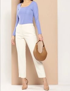 Stylish Lavender Long Sleeve Top