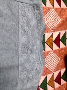 Grey Patterned Sweatshirt