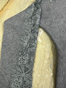 lace knit sweatshirt and sweater