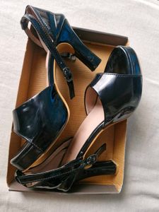 Black Patent Strappy Heels