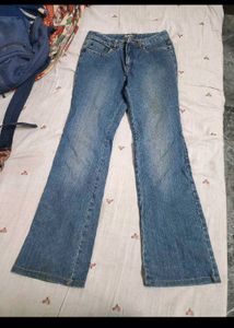 Women's Blue Flared Jeans