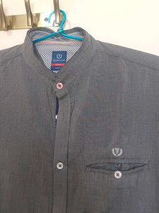 Men's Mandarin Collar Casual Shirt