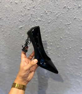 YSL Black Patent Leather Heels