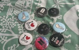 BTS KPOP Fan Merch Pins Set