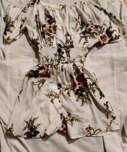 Off-Shoulder Floral Mini Dress