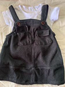 Baby Girl Pinafore Dress with Top