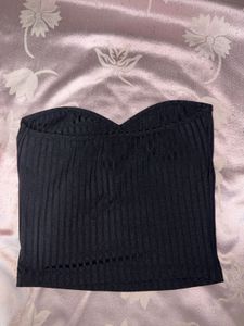 Ribbed Strapless Tube Top
