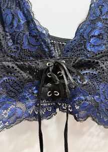 midnight Lace Corset Bralette