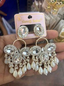 Shreeji Sales Pearl Drop Earrings