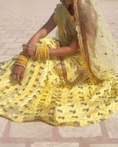 Yellow Lehenga With Stitched Blouse And Dupta