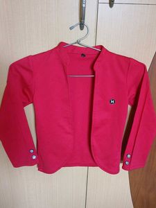 Red Open Front Jacket