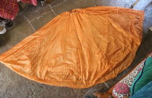 Vibrant Orange Ethnic Lahenga choli