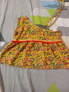 One Side Off Shoulder Top&amp; Printed Skirt