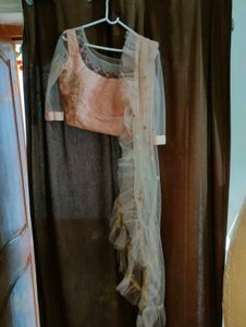 NEW Elegant Pink &amp; Gold Lehenga Choli