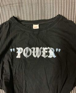 Urbanic Black "POWER" Graphic T-Shirt