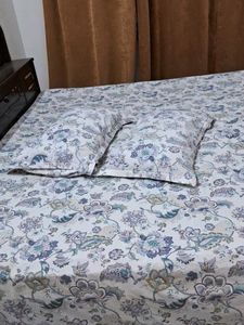Floral Print Mattress Cover Double Bed Sheet