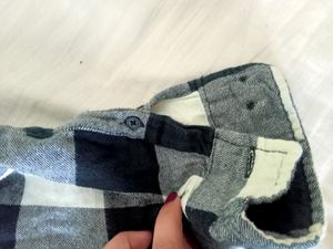H&amp;M Black And White Check Shirt