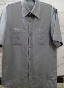Men's Classic Grey Short Sleeve Shirt