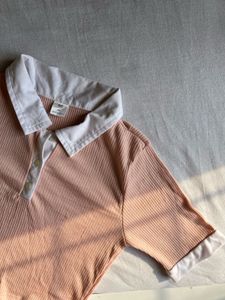 SSS - Ribbed Polo Top