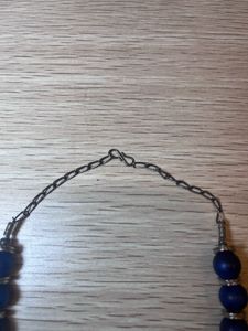 Veraai Blue Beaded Necklace &amp; Earring Set