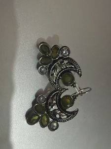 6 Pairs of Oxidized Jhumka Earrings