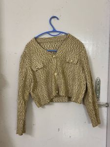 Chic Cropped Cardigan Sweater