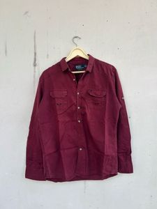 Polo Ralph Lauren Maroon Button-Down Shirt