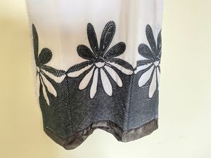 Black and white salwar suit