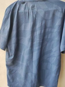 Under Armour Blue Geometric Polo T-Shirt