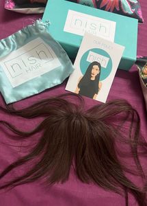 NISH HAIR Clip-in Hairline with Curtain Bangs