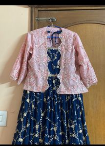 PLUS SIZE PINK &amp; BLUE HEAVY GOWN