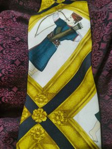 Rajput Patterned Men's Tie- Made In Italy