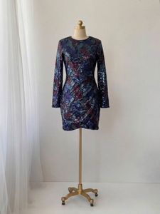 Sparkly Floral Sequin Dress