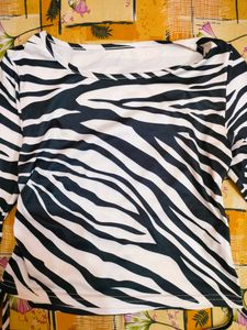 Urbanic Zebra Print Top