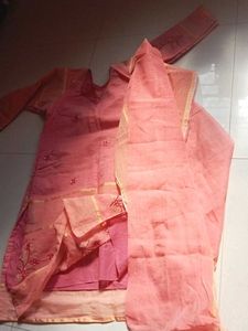 Pink Embroidered Kurta