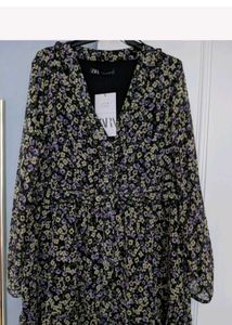 Chic Floral Print Mini Dress