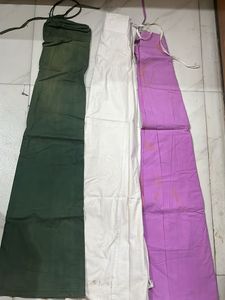 3 set of Petticoat in Green, White & Purple