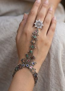 New Bohemian Silver Hand Chain Ring l Last pc