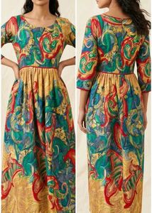 Bohemian Print Maxi Dress