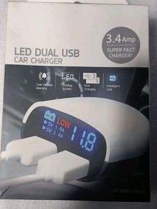 3.4 Amp Dual USB Super Fast Plug Car Charge