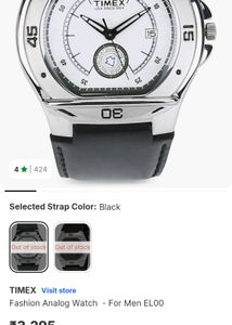 Timex Watch - Classic White Dial
